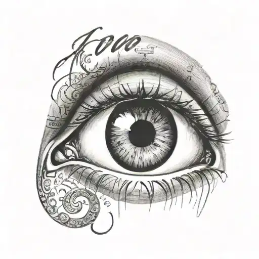 An Eye With The Word Man Inside