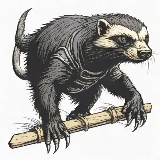 Honey Badger Dressed As Ninja Warrior