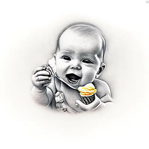 Baby Eating Ice Cream