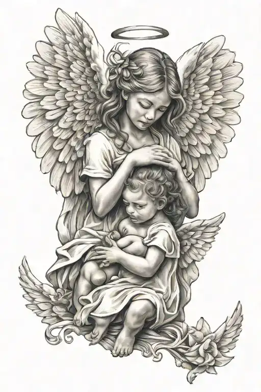Angel And Baby Girl