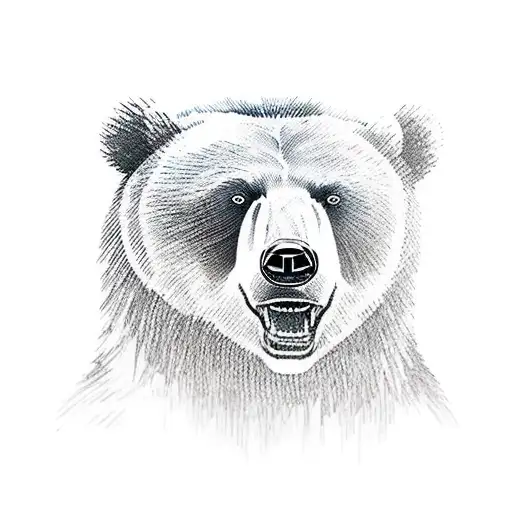 Bear Warrior Protecting Cubs