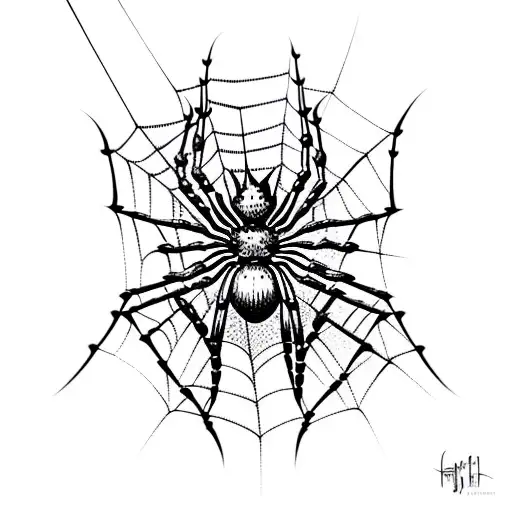 Spider On Web