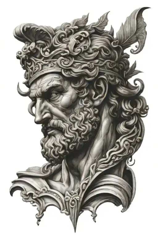 Greek Gods Black And White