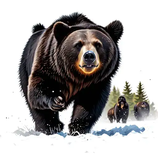 Migrating Black Bear Walking