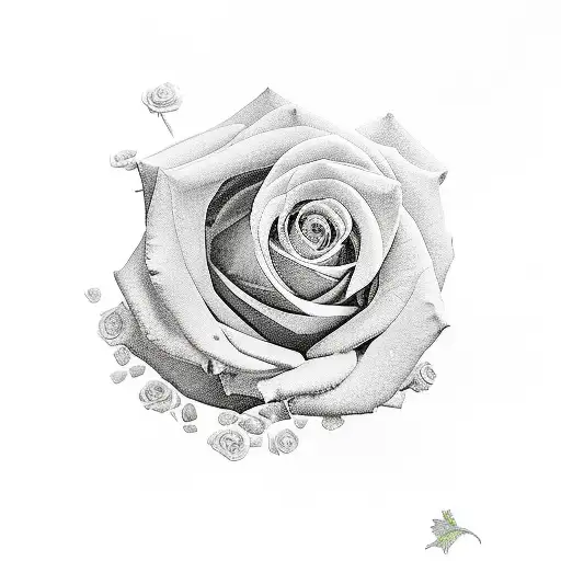 Ak74 With Roses And Money