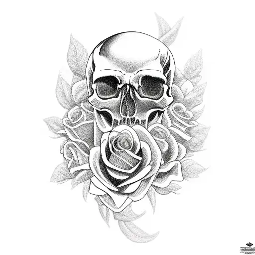 Skull And Roses