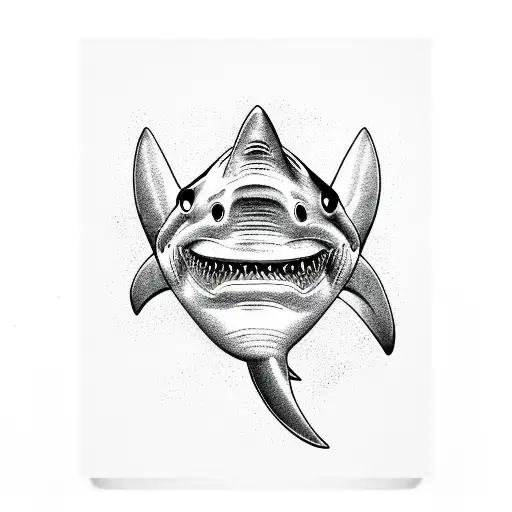 Shark With Pacific Tribal