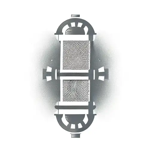 Microphone And Acoustic Guitar