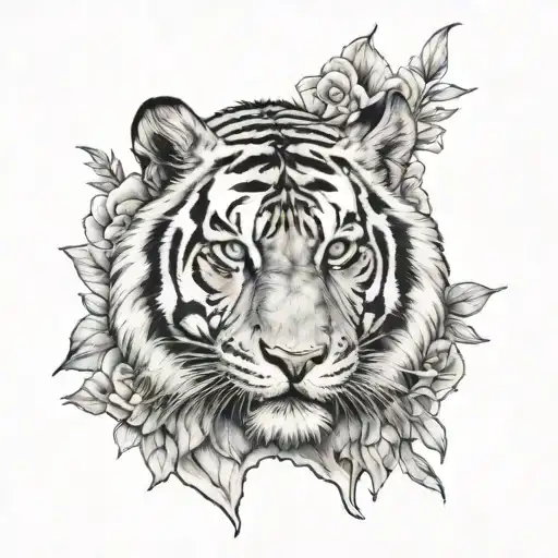 Rip Memorial Piece With Tiger