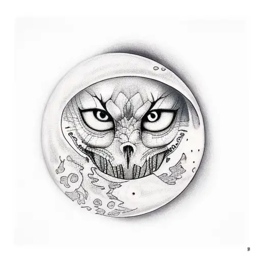 Moon With Date 2005 And 2008