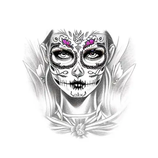 Day Of The Dead Woman Gothic Grunge