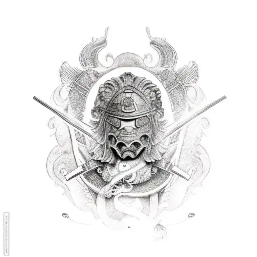 Koi With Roman Warrior