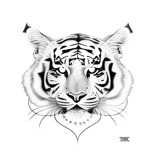 Black Tiger On A Spine