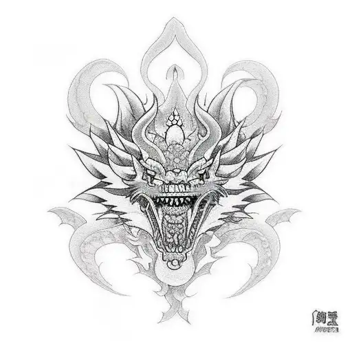 Incorporate Japanese Mythology Into A Traditional Tattoo Design Inspired By The Azure Dragon