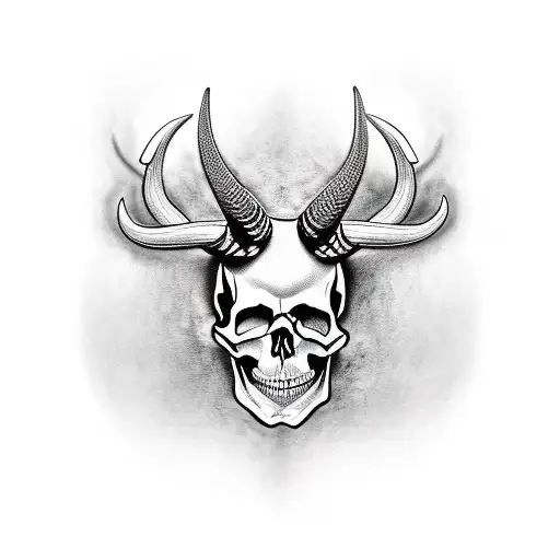 Skull With Horns