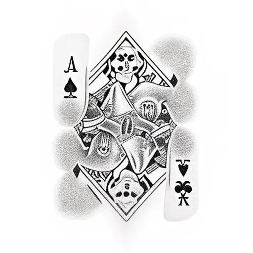 Ace Of Hearts And Jack Of Spades But Jack Is Reaper