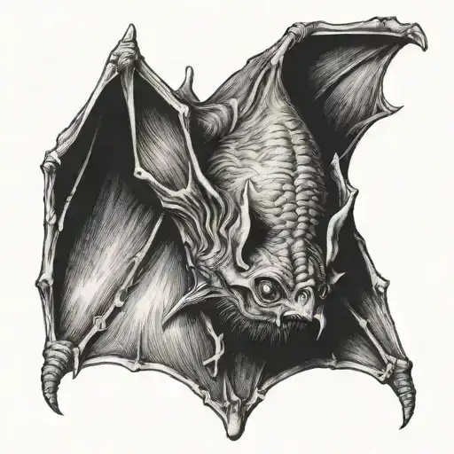 Hanging Bat Hanging Upside