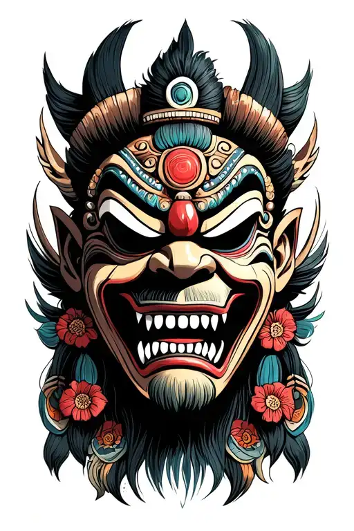 Ooki Mask Nepalese Style