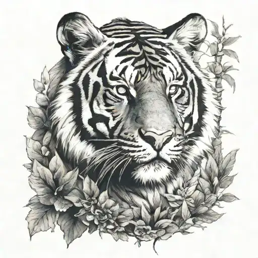 Forest And Tiger Emerging