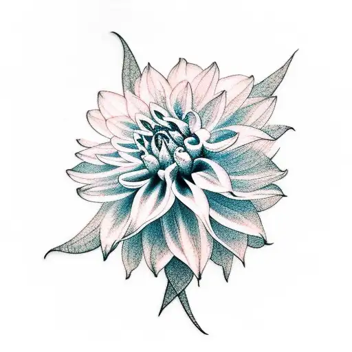 Dahlia Watercolor