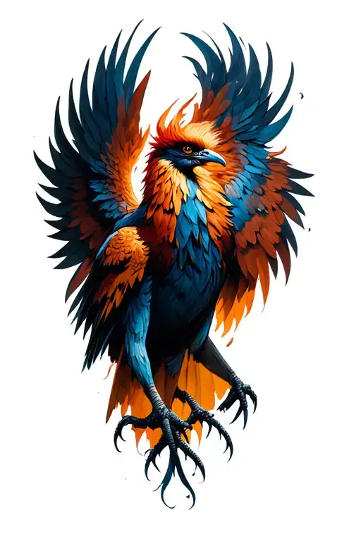 Dark Creepy Phoenix