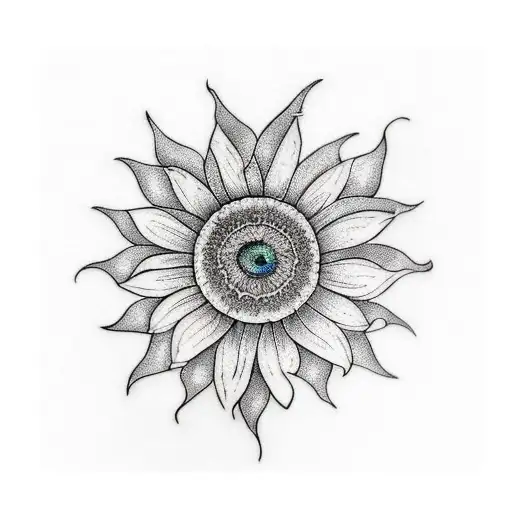 Peacock And Sunflower