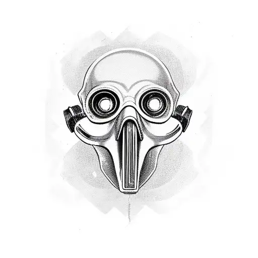 A One Skull With A Gas Mask