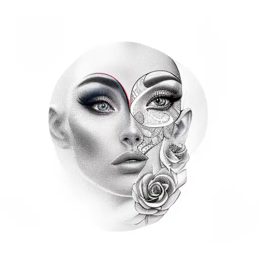 Side Of Beautiful Women's Face