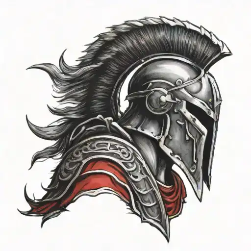 Black Color With Red Trim Spartan
