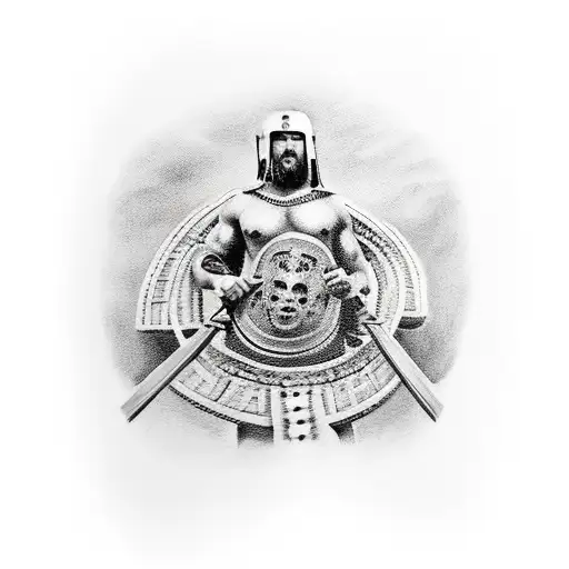 Tattoo Of Roman Gladiators