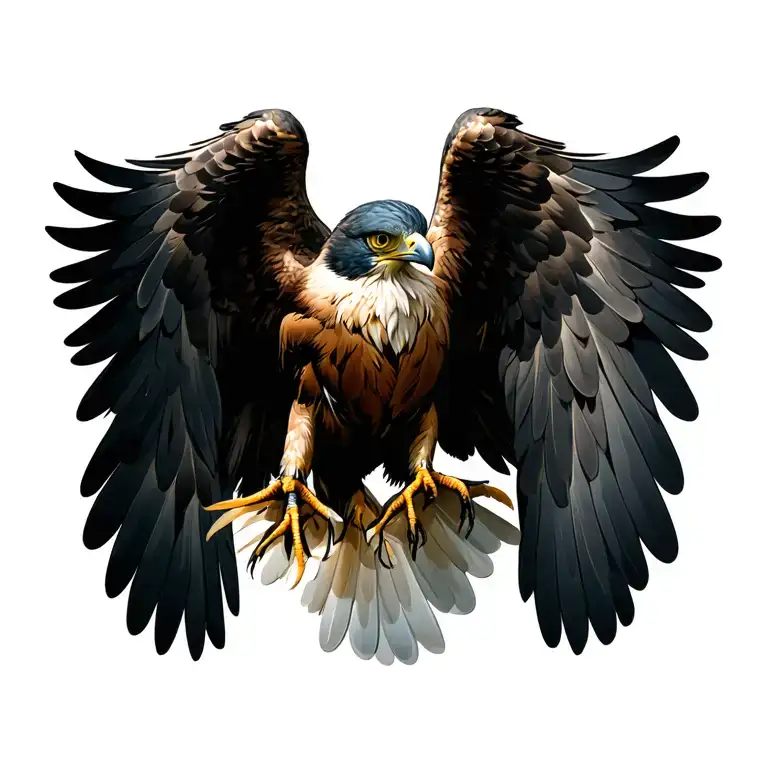 Aguia With Open Wings