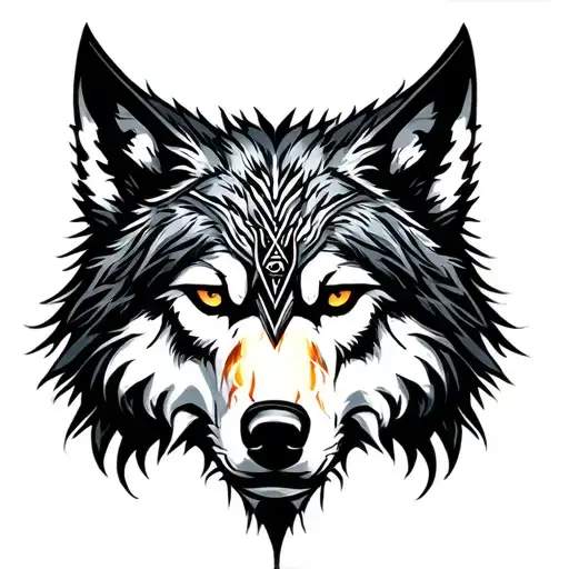 Loup Fenrir Witch Valknut