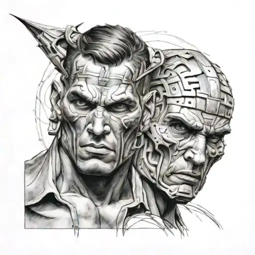 Gemini Men Tattoo Brutal