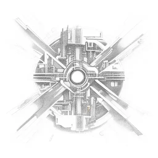 A Futuristic Cyberpunk Cityscape With Cars Racing Through The Streets