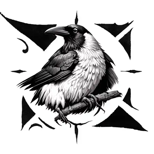 Detailed Black Crow