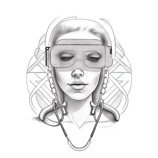 A Realistic Depiction Of A Nurse Relaxing On The Beach During Their Free Time