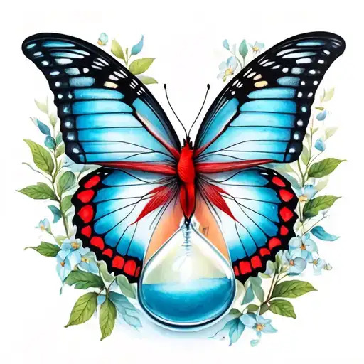 Hourglass Butterfly Cardinal