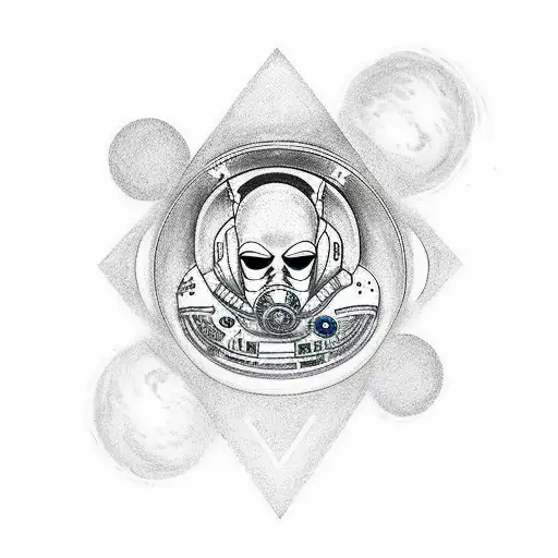 An Astronaut On The Dark Side Of The Moon