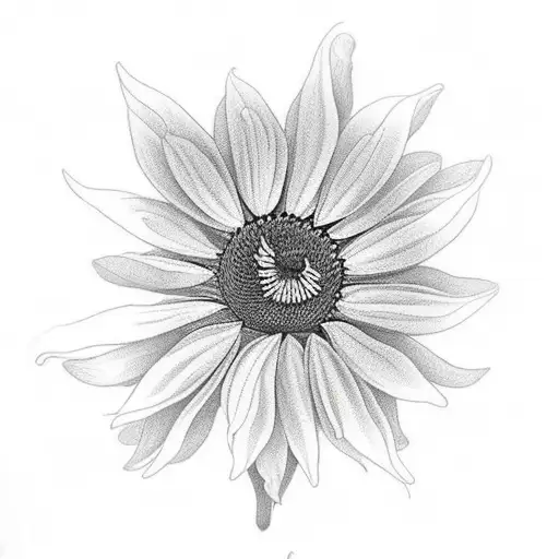 Butterfly Weed Flower And Sunflower Together With A Monarch Butterfly