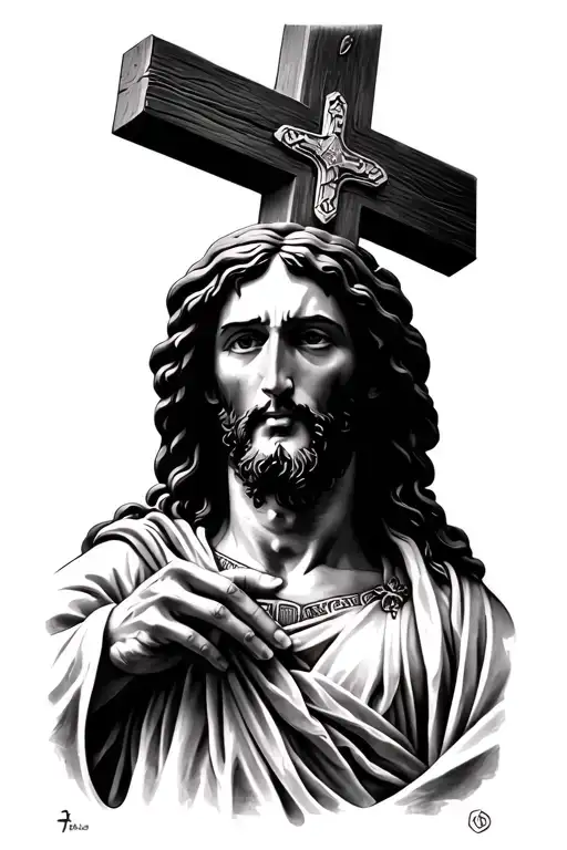 Jesus With A Cross