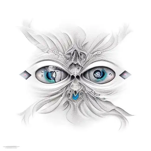 A Tattoo Featuring Optical Illusions And Photography In A Realism Style