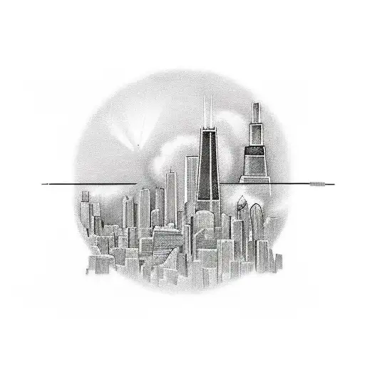 A Chest Piece Based On The Chicago Skyline