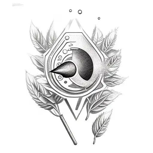 A Bazooka With A Basil Plant Shooting Out Of The Barrel