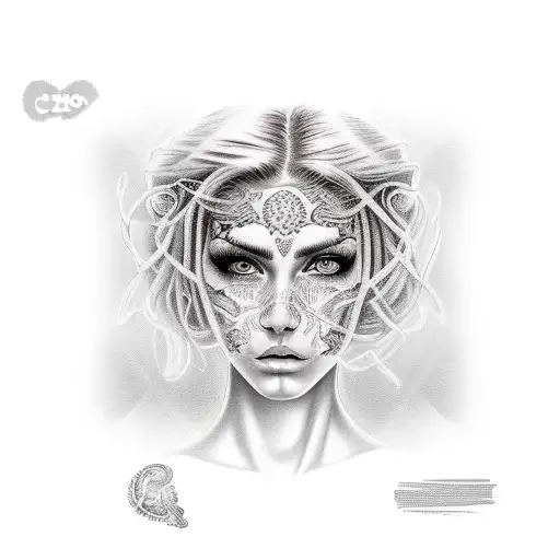 Chicano Green Eyes Blonde Girl With The Word Lom