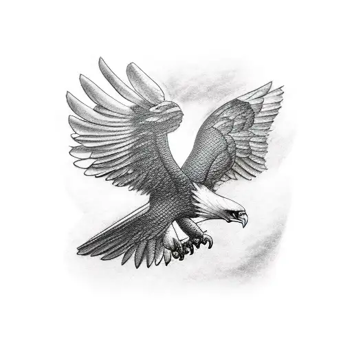 An Eagle Sitting On A Branch