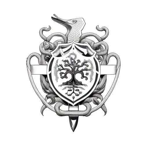 Tree Rod Of Asclepius Murphy Family Crest