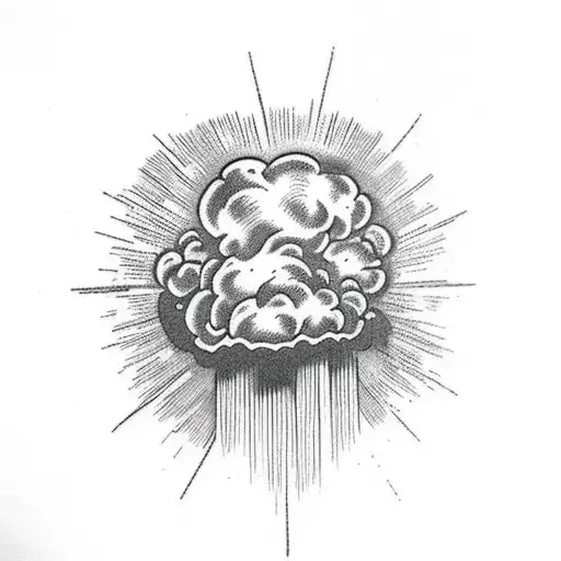 Mushroom Cloud From Nuclear Explosion