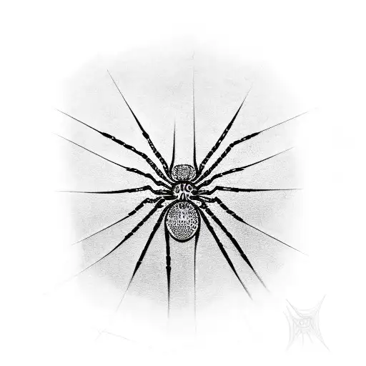 Spider With Web Small