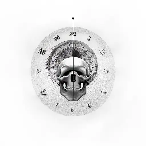 Clock Shattering In To Skull