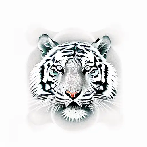 Calm Tiger Face And Bayern Munich